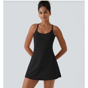 Halara Women's Softlyzero™ Plush Backless Active Dress-Easy Peezy Edition NWT